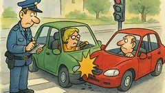 Vic: Policist: »Gospa voznica, kako?«